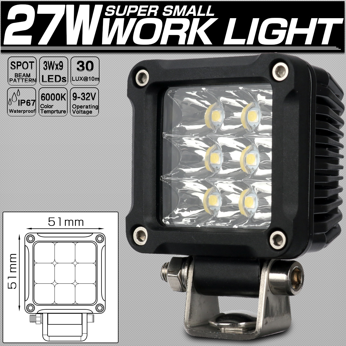 97%OFF!】 作業灯 led 24v ワークライト led作業灯 12v 作業灯led キャンピングカー ルームランプ LED 増設 広角  32W作業灯 作業灯32ｗLED タイヤ灯 ダンプの路肩灯 トラックの路肩灯