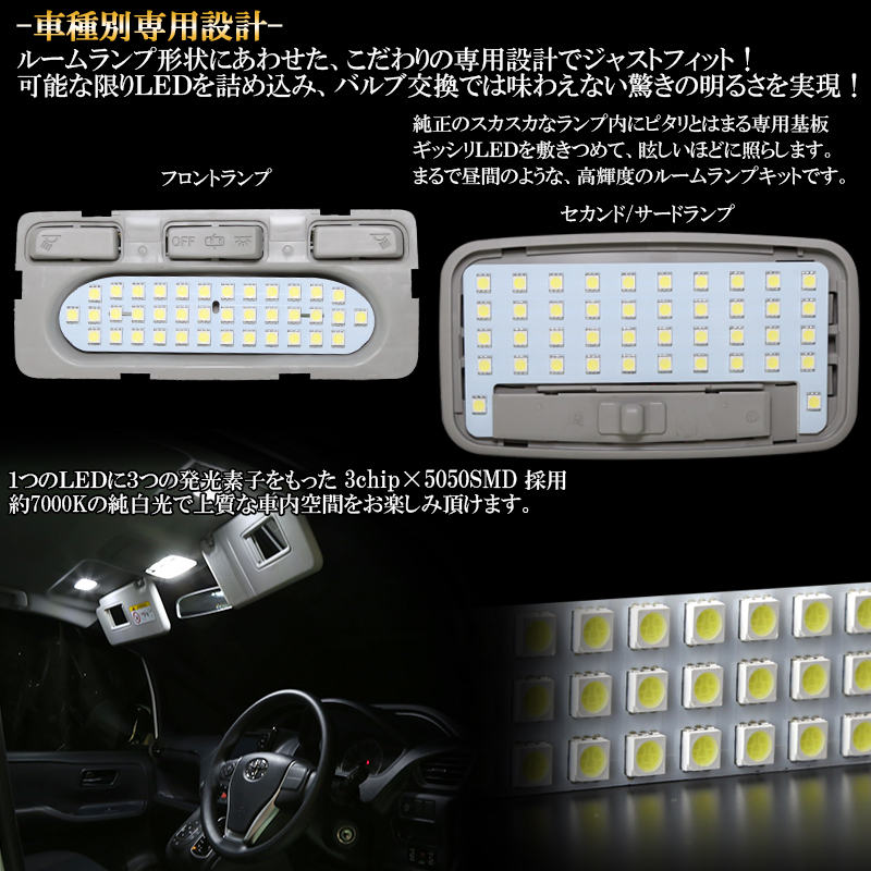 トヨタ 80系 ヴォクシー ノア エスクァイア LED ルームランプ キット