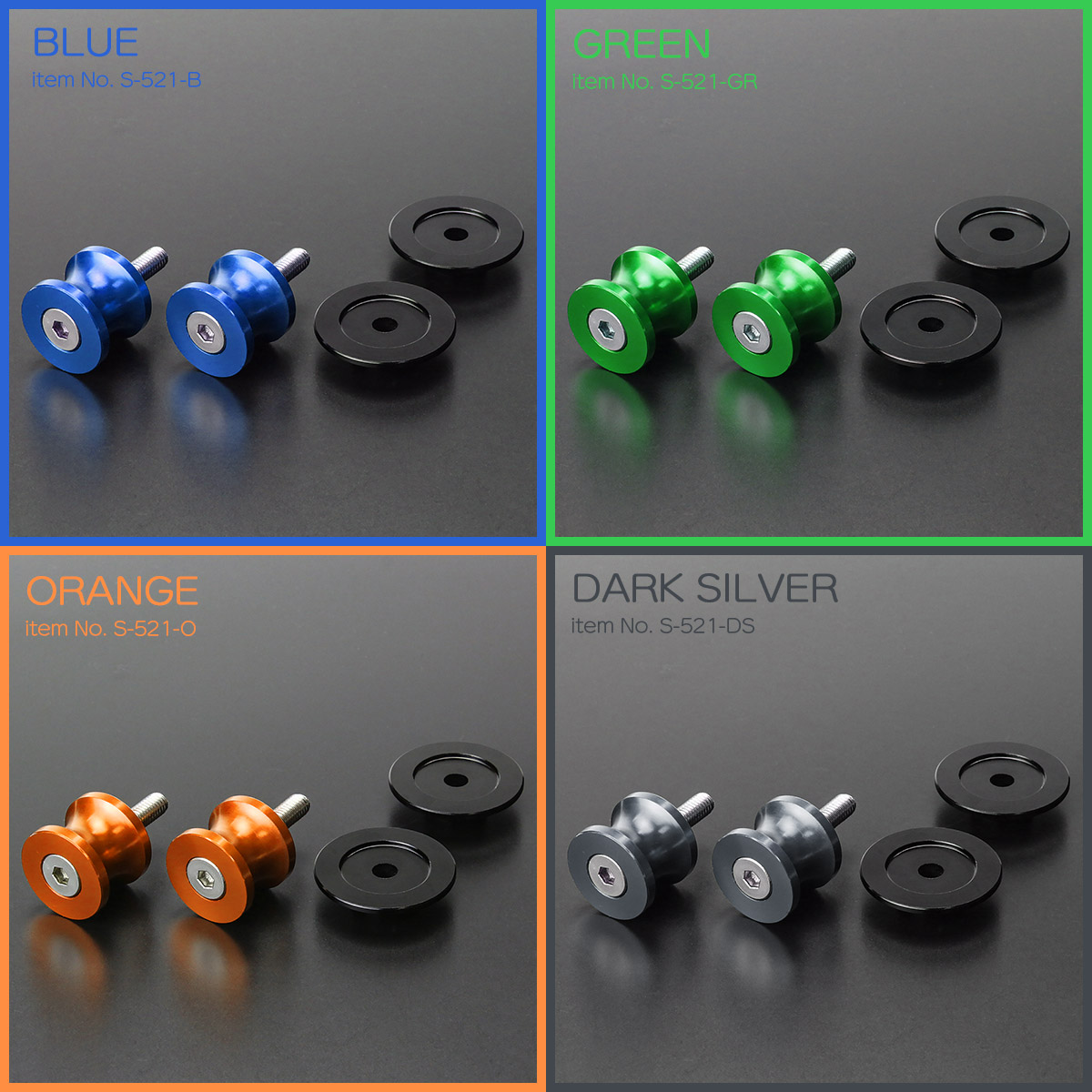 バイク スタンドフック スイングアーム用 M6 リア用 アルミ製