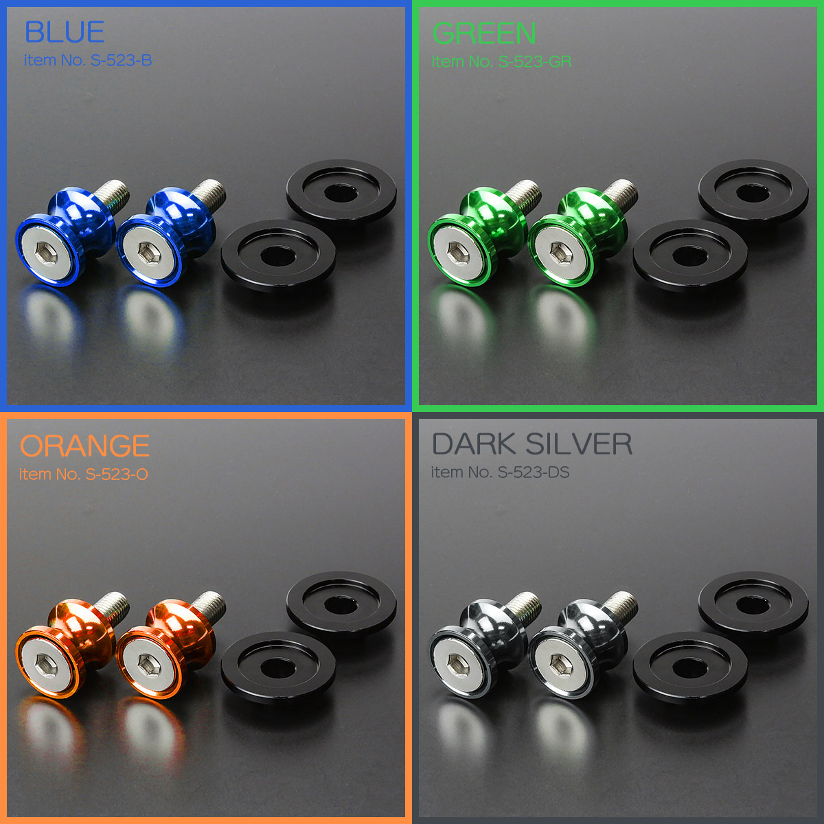 バイク スタンドフック スイングアーム用 M10 リア用 アルミ製