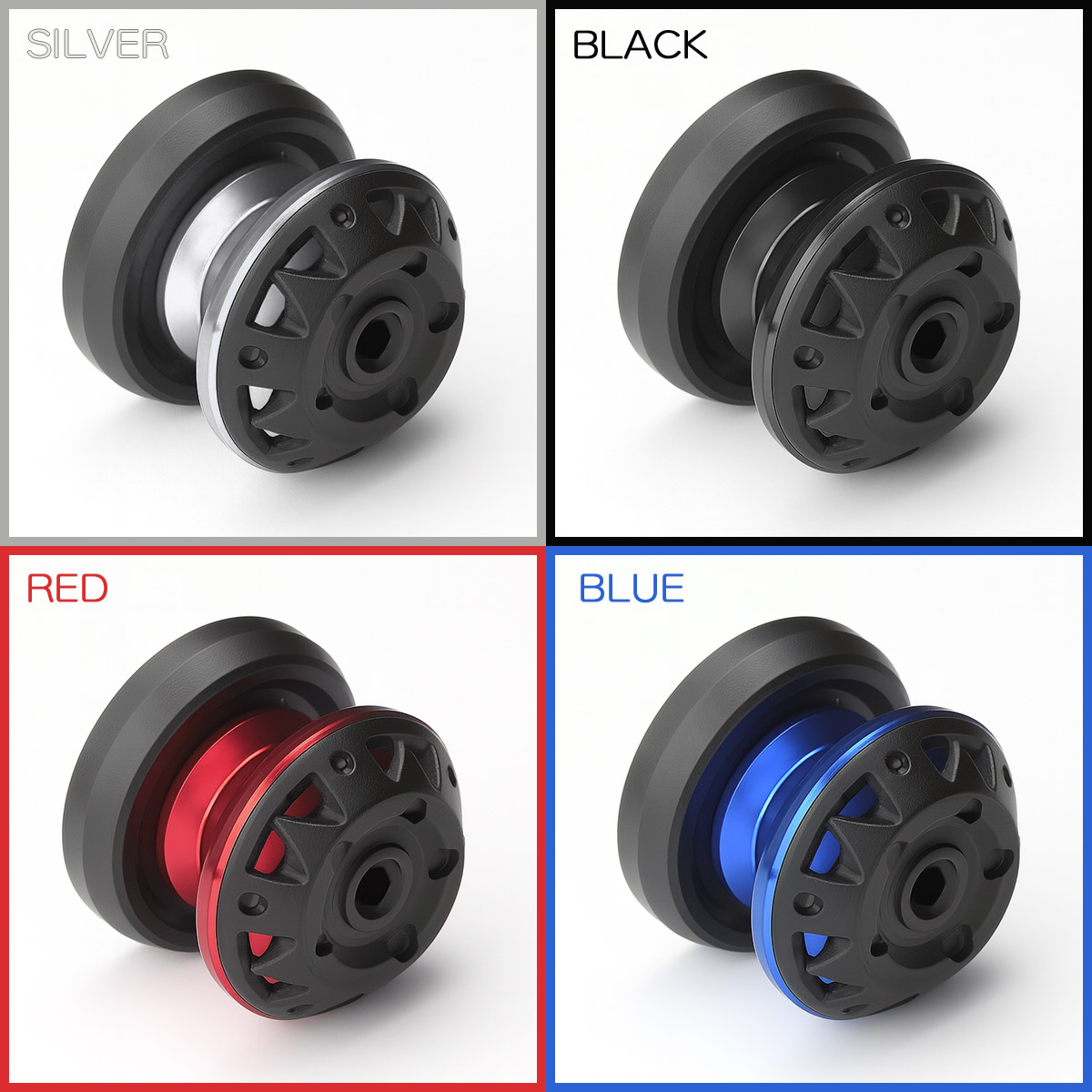 バイク スタンドフック スイングアーム用 M6 リア用 アルミ＆樹脂 左右