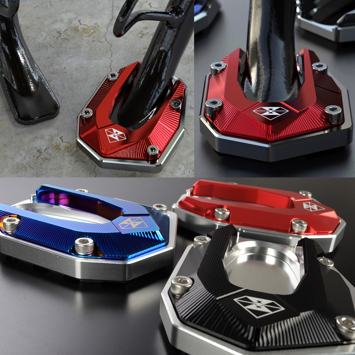 スズキ車用 Vストローム250 DL250 DS11A GSX250R DN11A サイドスタンド プレート スタンドサポート S-977 スズキ車用 Vストローム250 DL250 DS11A GSX250R DN11A サイドスタンド プレート スタンドサポート S-977