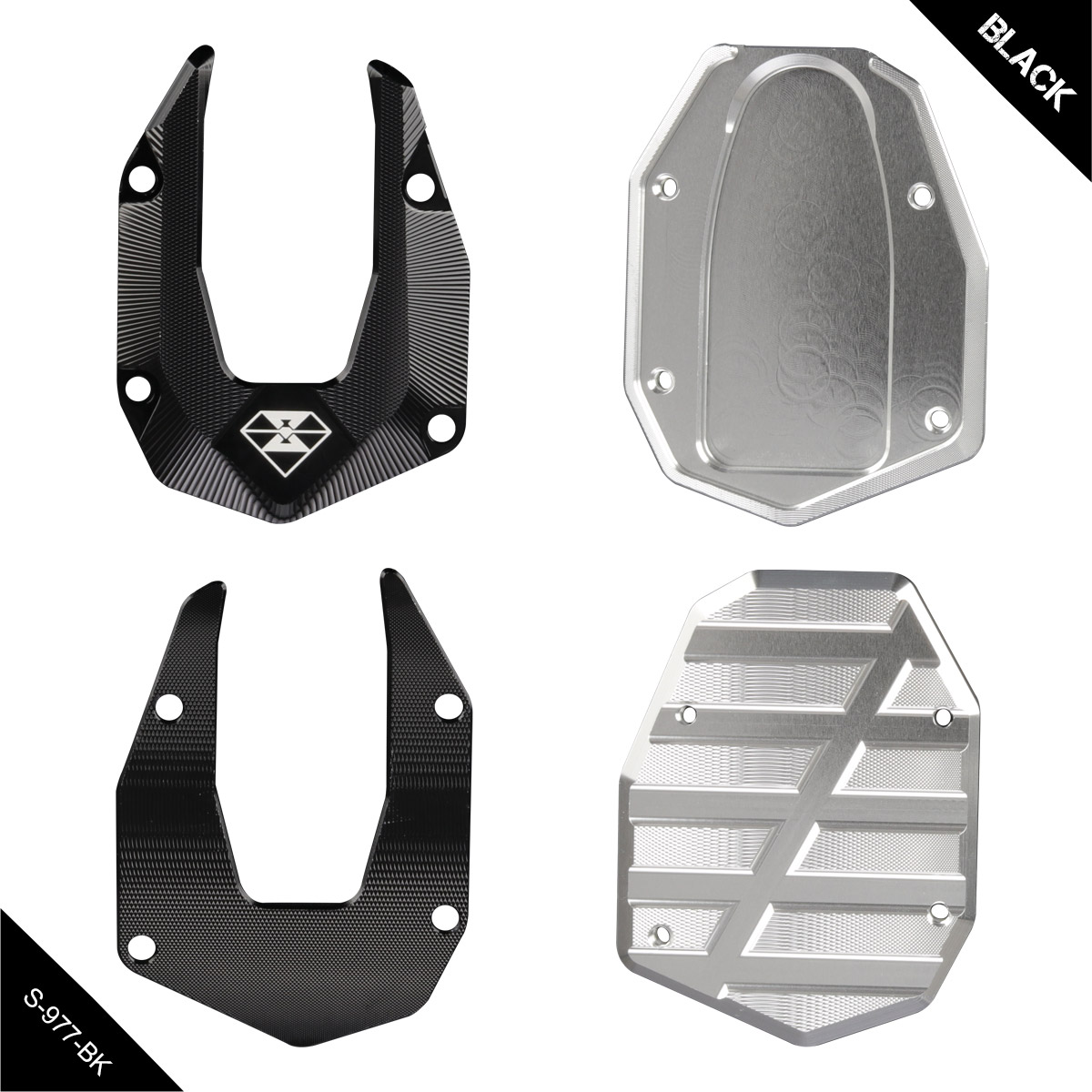 スズキ車用 Vストローム250 DL250 DS11A GSX250R DN11A サイドスタンド プレート スタンドサポート S-977
