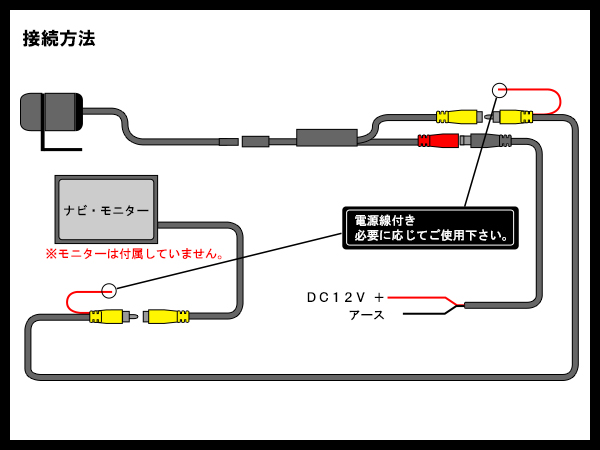 高画質 CCD 汎用 バックカメラ 小型 埋め込みタイプ 広角170° サイドカメラやフロントカメラにも 12V W-49